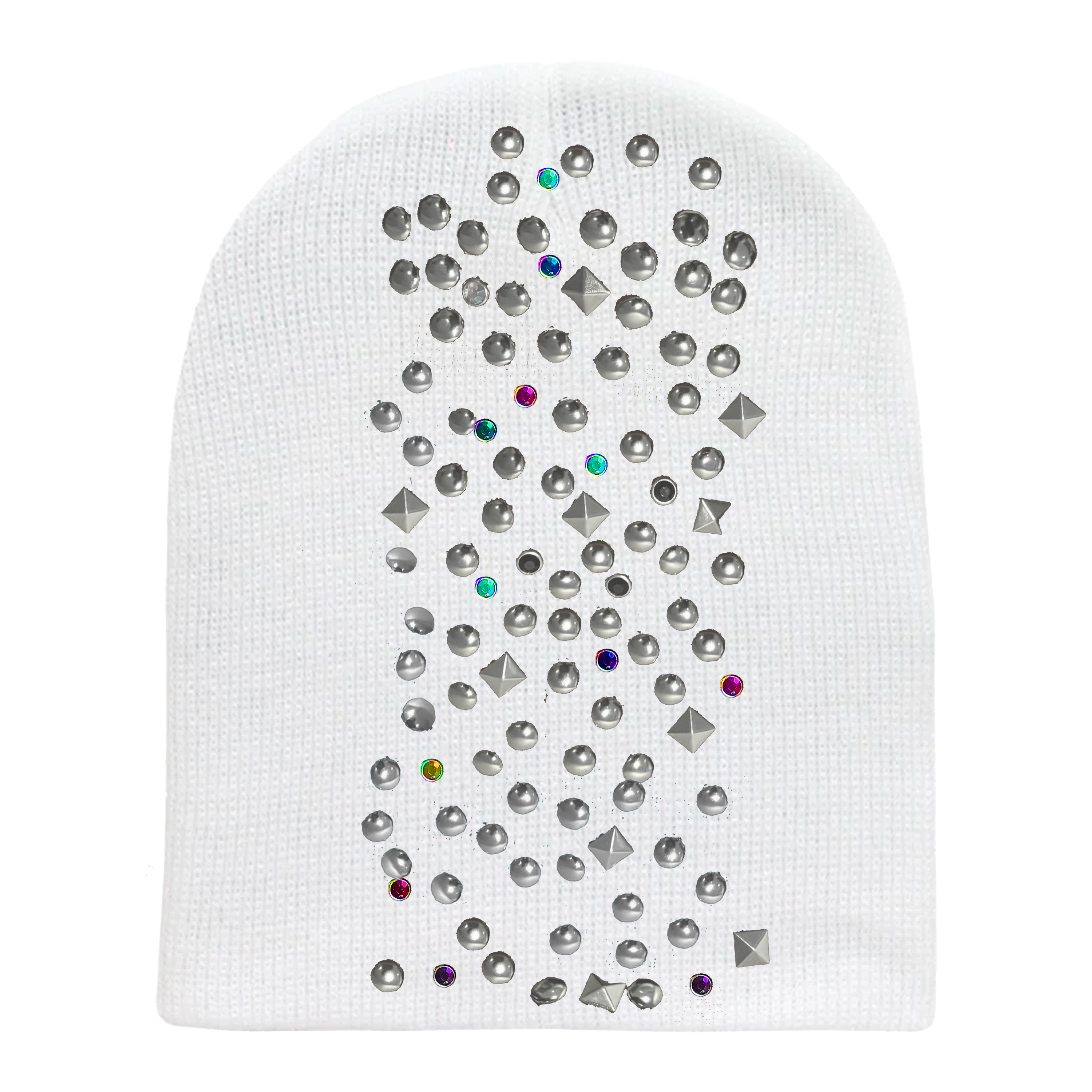 FROHAWK BEANIE WHITE (UNFOLDED)