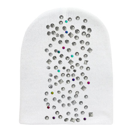 FROHAWK BEANIE WHITE (UNFOLDED)